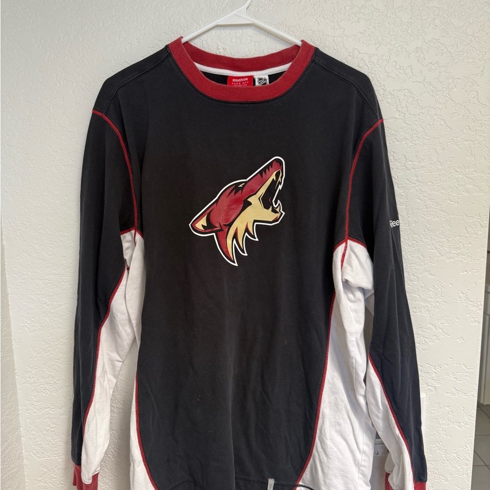 Reebok NHL coyotes Crewneck Tee - Black, White & Red